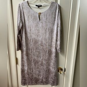 Ladies Giraffe Print Sheath Dress, Size L